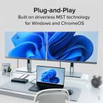 Док-станция Plugable USB-C Dual Display Docking Station UD-MSTH2 - фото 5