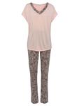 Пижама LASCANA, цвет rosa anthrazit gemustert - фото
