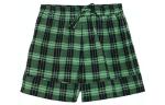 Шорты в клетку 'Peapod' GANNI, зеленые - фото