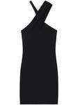 Courrèges платье мини из джерси, черный - фото