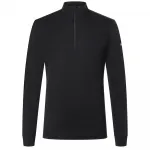 Футболка Super.natural Tundra175 half zip long sleeve, черный - фото