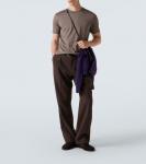 Хлопковая футболка Sunspel, Walnut - фото 2