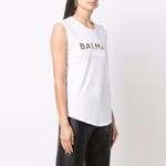 BALMAIN SS22 майка женская white - фото 6