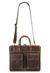 Портфель, натуральная кожа BAGAN, коричневый - фото 6