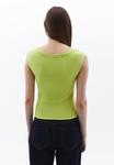 Топ MIT WEITEM AUSSCHNITT OXXO, зеленый - фото 3
