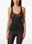 Топ Monogram Strass Philipp Plein, черный - фото 3