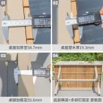 Комплект садовой мебели: 4 стула с горизонтальными рейками, стол прямоугольный, 150х80 см, (№13) - фото 5