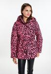 Пуховик faina Steppjacke Mit Leo Print, розовый - фото 3