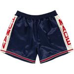 Вышитый логотип Полосатые шорты HUMAN MADE, синий - фото 3