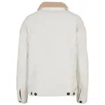 Куртка Urban Classics Oversized Sherpa denim, белый - фото 4