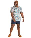 Мужская рубашка поло Толпа терновника Chubbies, Medium Blue - фото 4