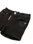 Джинсовые шорты с принтом Dsquared2 Kids, черный - фото 3
