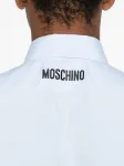Рубашка с вышивкой Moschino, синий - фото 5