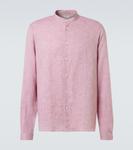 Льняная рубашка Brunello Cucinelli, Corallo - фото