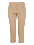 Узкие брюки Fransa, бежевый - фото