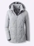 Стеганая куртка Classic Basics с капюшоном, серый - фото