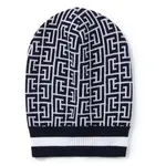 BALMAIN Шерстяная мужская синяя шапка бини, Blue - фото