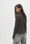 Блуза PULL&BEAR Blouse, Mottled Dark Brown - фото 3