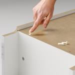 Книжный шкаф IKEA, 40x28x106 см, белый - фото 4