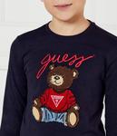 Лонгслив детский Guess Regular Fit с принтом, синий - фото 4