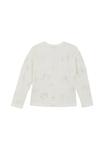 Топ Creamie Long sleeved top, Cloud/Off-White - фото 3