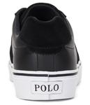 Кеды мужские Polo Ralph Lauren кожаные с логотипом бренда, черный - фото 4