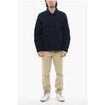 Синяя хлопковая рубашка Woolrich, Blue - фото 4