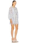 Мини-платье-туника Coco Lace Zimmermann, Powder Blue - фото 3