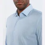 Kenno рубашка узкого кроя Hugo, синий - фото 3