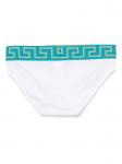 Versace трусы-брифы с узором Greca, белый - фото 2