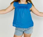 Джинсовые шорты Star для девочек в синем цвете Tractr - фото 2