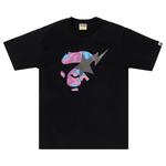 Футболка BAPE Liquid Camo Ape Face Sta Tee, Black/Pink - фото