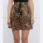 Льняные шорты свободного кроя Pinko, коричневый - фото