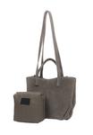 Сумка ESTRO Z DŁUGIMI RĄCZKAMI, Grey-Brown/Grey - фото