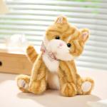 GABRIEL Плюшевая игрушка котенок, White Black Yellow, 25 см - фото 4