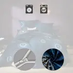 Постельное белье темно-синее 1x 200x200 см + 2x 40x80 см Erwin Müller - фото 5