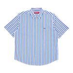 Рубашка Supreme Loose Fit Multi Stripe Short-Sleeve Shirt, синий - фото