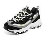 Женские кроссовки Skechers D'Lites 1.0 'Black' черно-белые - фото 2