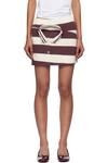 Пиковая юбка-мини с воротником Pushbutton, мультиколор - фото