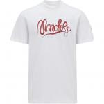 Футболка Cotton с логотипом Calligraphy Moncler, белый - фото