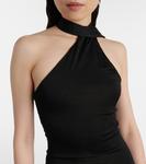 Платье Mirage с шарфом Galvan, черный - фото 4