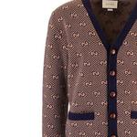 Свитер кашемировый Gucci мужской, коричневый / темно-синий - фото 7