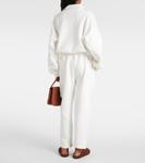 Спортивные брюки из хлопкового джерси Koa The Row, Milk - фото 3