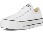 Кеды Converse Chuck Taylor All Star Low Top Platform Leather Sneaker, цвет White/Black/White - фото 7