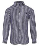 Рубашка Polo Ralph Lauren льняная, синий - фото