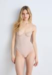 Боди BODYSUIT SENSUAL Calvin Klein Underwear, бежевый - фото