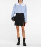 Кожаные мотоциклетные ботинки до щиколотки Miu Miu, черный - фото 2