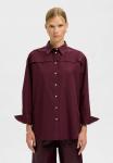 Блуза Selected LANGARM, Fig/Bordeaux - фото