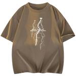 Футболка унисекс Cotton, зеленый/белый - фото 12