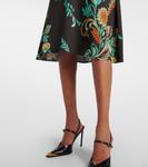 Платье миди с цветочным принтом Etro, черный - фото 6